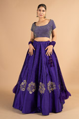 Studded Blouse Lehenga  Set2630 video